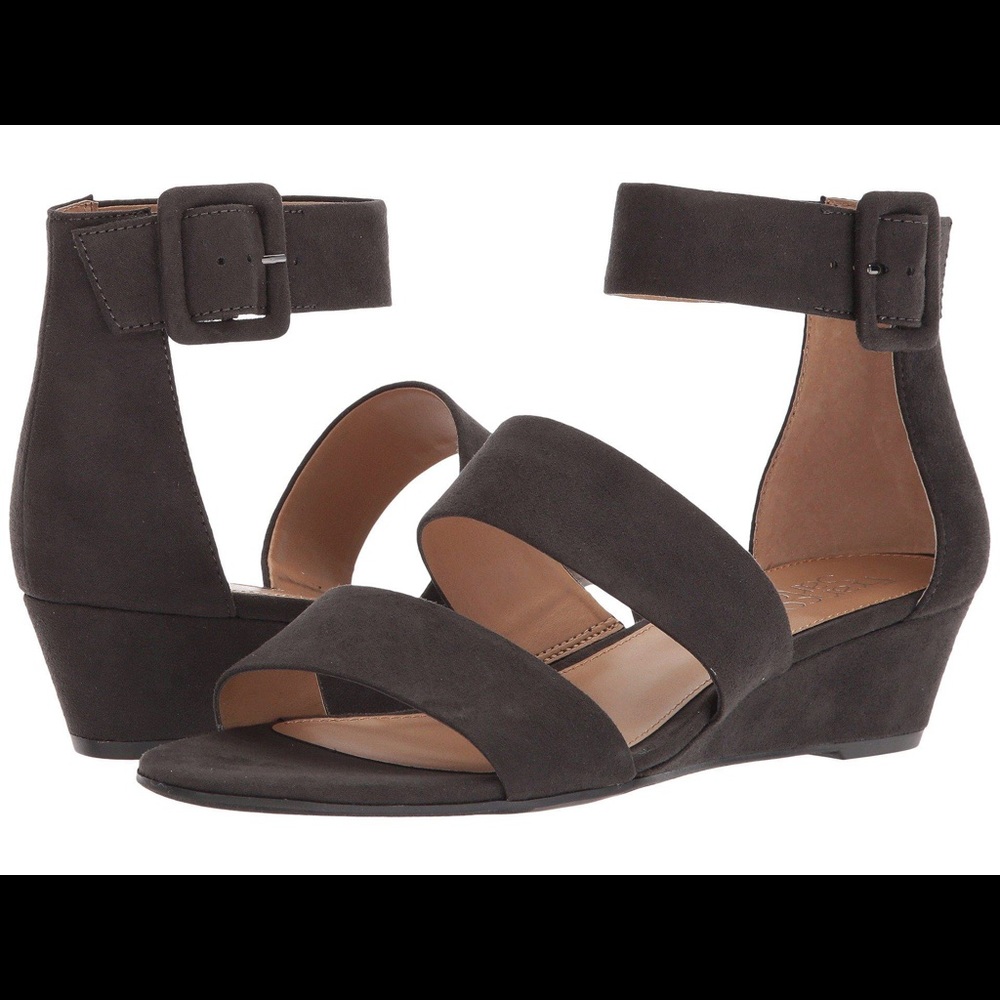 FRANCO SARTO ULTA STRAPPY LOW WEDGE SANDAL